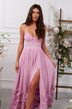 Nira | Vestido Maxi Rosa Malva