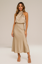 Claire | Vestido satinado