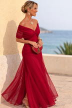 Vestido maxi elegante para fiesta con escote en corazón