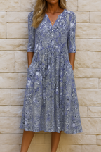 OLIVIA | VESTIDO ELEGANTE CON ESCOTE EN V PARA MUJER