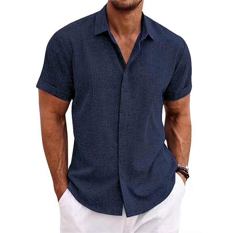 MIAMI Camisa de lino de manga corta