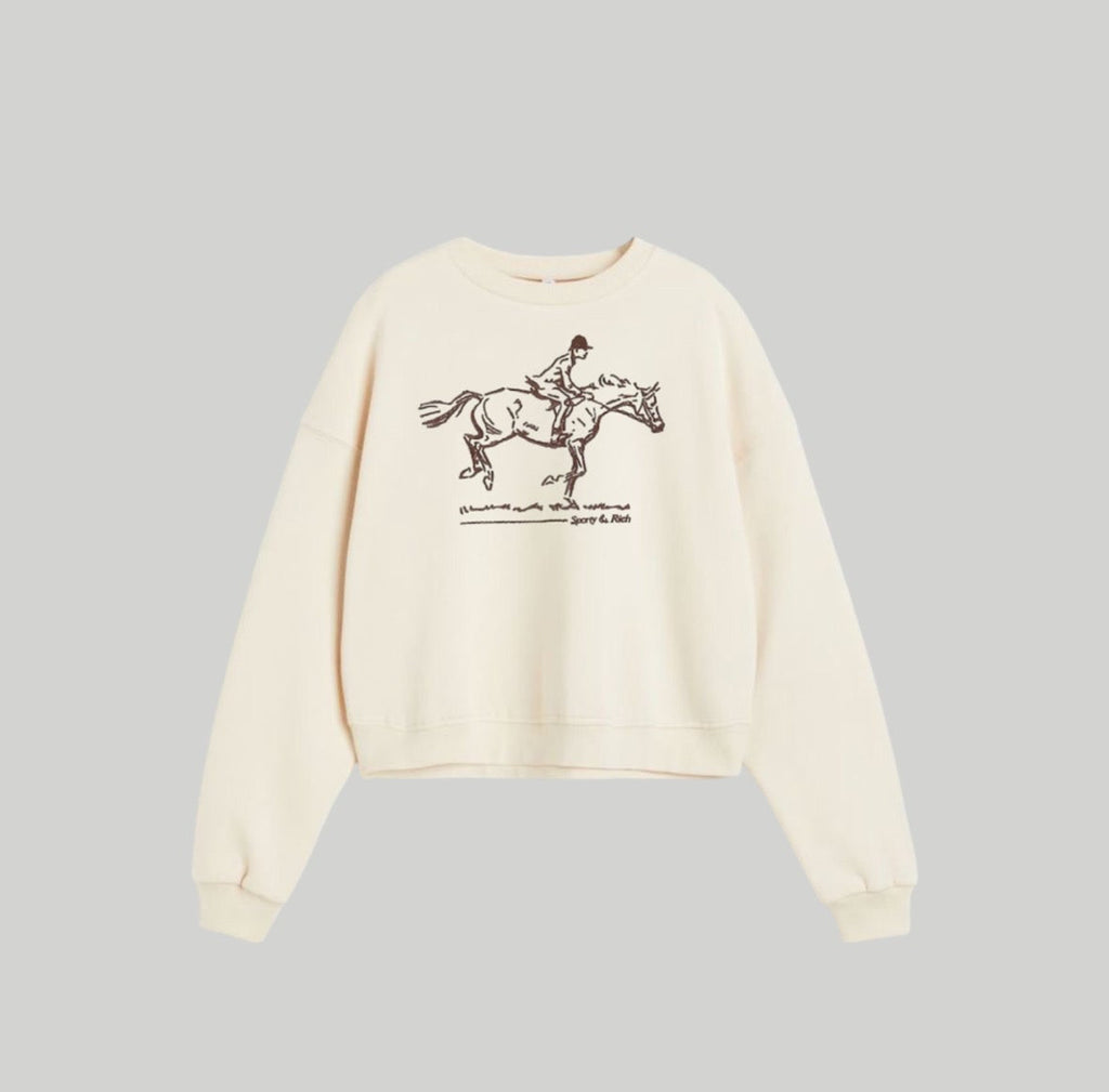 “POLO” beige sweatshirt