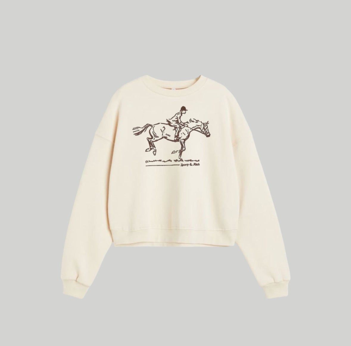 “POLO” beige sweatshirt