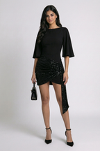 Zara | Mini Dress Elegante con Drapeado
