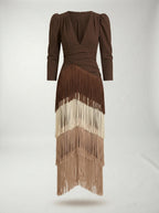 Vestido Flecos