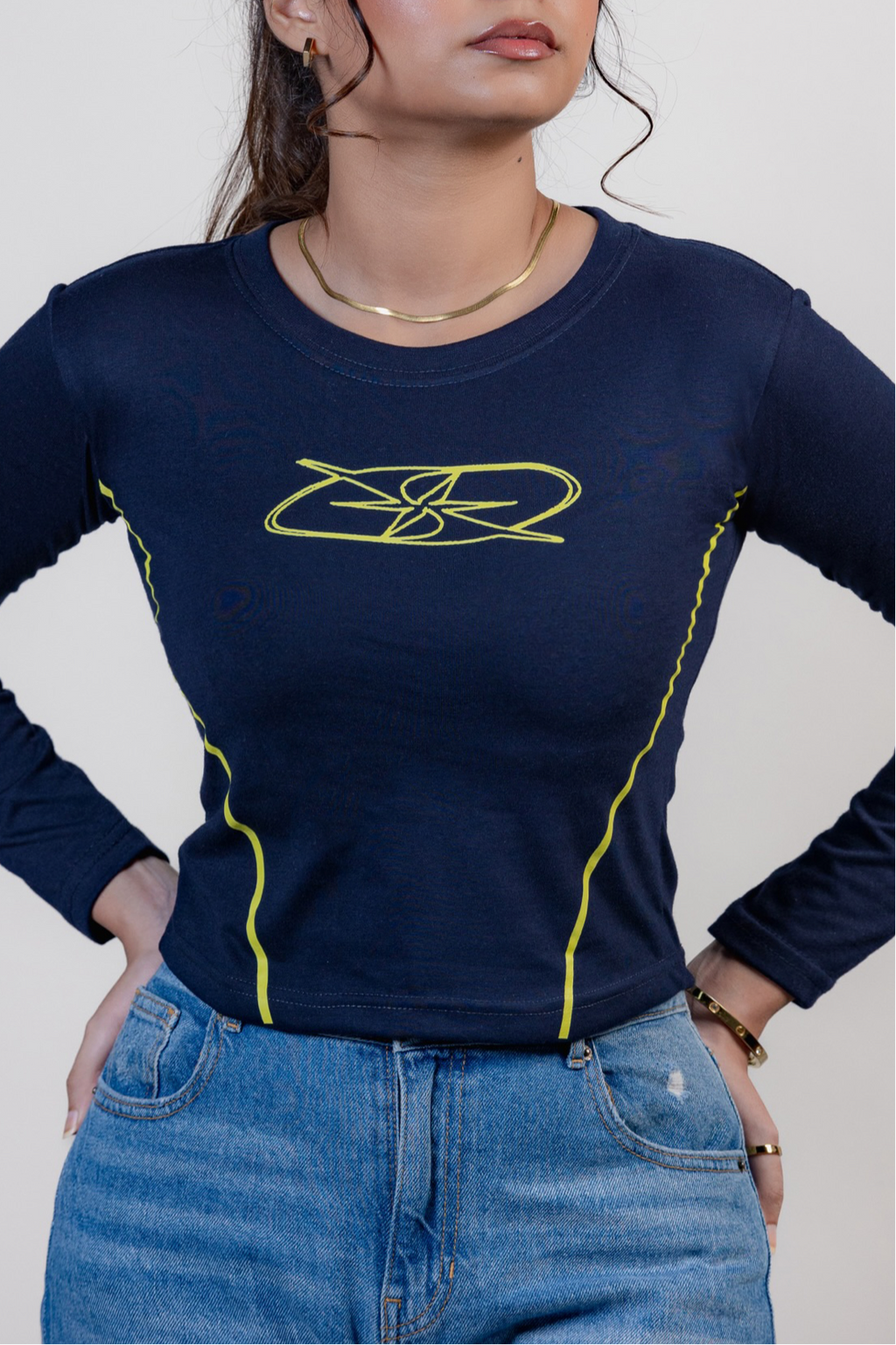 “YELLOW STRIPS” babytee