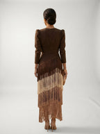 Vestido Flecos