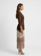 Vestido Flecos