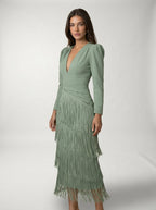 Vestido Flecos