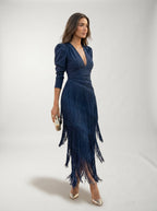 Vestido Flecos
