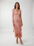 Vestido Flecos