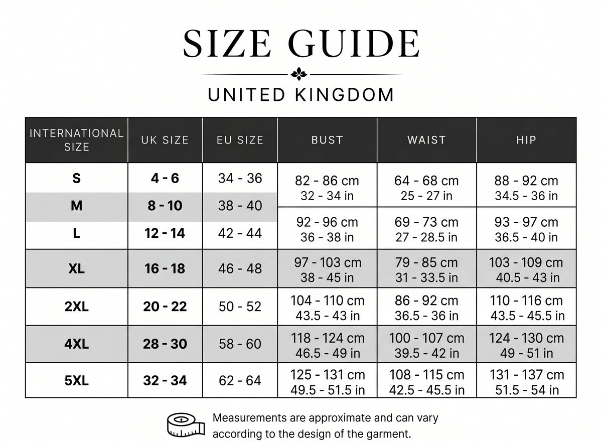 Adelina | Ivory Knitted Ruffle Jacket size chart