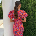 Tora™ - Vestido con mangas plisadas
