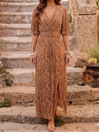 Diona™ Vestido largo con cinturón primavera/verano (Edición Limitada)