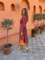 Silvia™ | Vestido midi con estampado