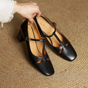 Elora Talons Hauts en Cuir Véritable