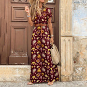 Robe longue bohème chic en viscose légère
