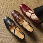 Elora Talons Hauts en Cuir Véritable