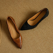 Chaussures à Talon Haut en Cuir Véritable Belle