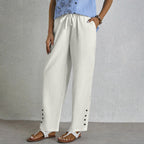 Shania - Pantalones Relaxed con Botones