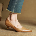 Anok Tacones Altos de Cuero Auténtico