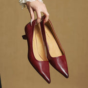 Anok Talons Hauts en Cuir Véritable