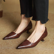 Anok Talons Hauts en Cuir Véritable