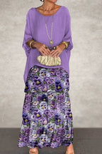Ana | Vestido Ligero Flor Violeta