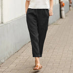 Kriza - Pantalones de Pierna Ancha con Bolsillos