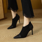 Tacones de Cuero Genuino Veronica