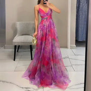 Giselle - Longue robe à l'imprimé floral charmant