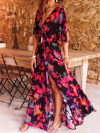 Diona™ Vestido largo con cinturón primavera/verano (Edición Limitada)