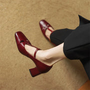 Elora Talons Hauts en Cuir Véritable