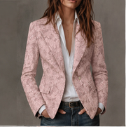 Stella | Fitted Paisley Jacquard Blazer