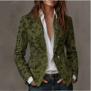 Stella | Fitted Paisley Jacquard Blazer