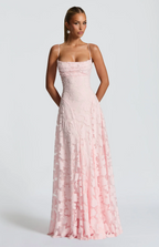 SOFIA | Vestido maxi elegante de encaje