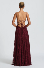 SOFIA | Vestido maxi elegante de encaje
