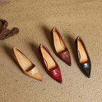 Anok Tacones Altos de Cuero Auténtico