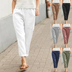 Kriza - Pantalones de Pierna Ancha con Bolsillos