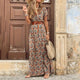 Robe longue bohème chic en viscose légère