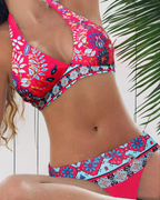 Ocean Diva | Bikini con diseño floral y geométrico