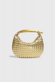 Sac tissé Gerda avec anse dorée
