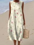 Naomi | Vestido Maxi Sin Mangas de Corte A