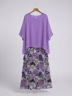 Ana | Vestido Ligero Flor Violeta