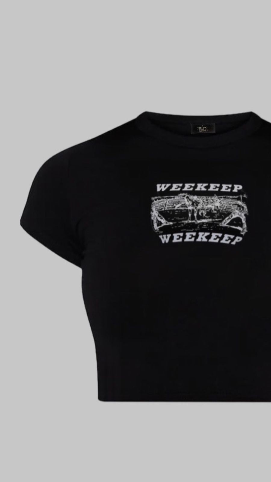 “WEEKEEP” baby tee