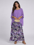 Ana | Vestido Ligero Flor Violeta