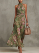 Paola | Robe longue fluide florale qui met en valeur la silhouette