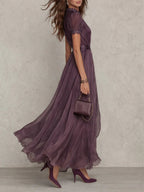 Isabel | Vestido Maxi Plisado Elegante