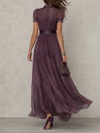 Isabel | Vestido Maxi Plisado Elegante