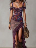 Vestido Maxi Leopardo